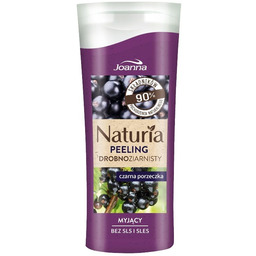 JOANNA_Naturia drobnoziarnisty myjący peeling do ciała Czarna Porzeczka