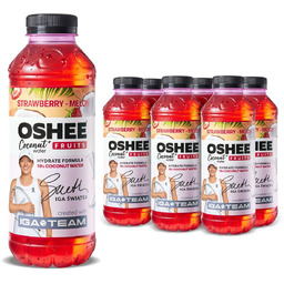 6x Vitamin WATER woda kokosowa Truskawka-Melon 555 ml