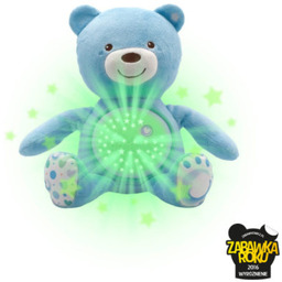 CHICCO 0M+ Miś z projektorem i muzyką, pluszowy,