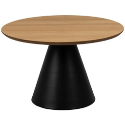 Stolik kawowy okrągły Soli 65 cm dębowy