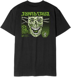 t-shirt męski SANTA CRUZ TOXIC SKULL TEE Black