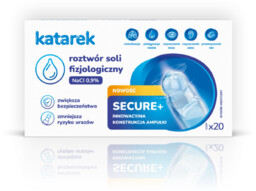 Katarek Secure+ Roztwór soli fizjologiczny NaCl 0,9% 20x5ml