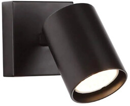 Kinkiet nowoczesny TOP1 CZARNY W0219 - MaxLight
