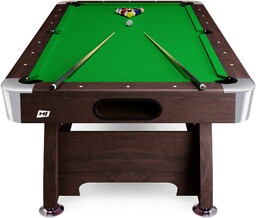 Stół bilardowy spływowy Vip Extra 8 ft brązowy/zielony