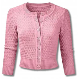 Kardigan Zapinany Na Guziki r. XL Różowy Damski