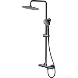 CERSANIT Zestaw prysznicowy ZEN z baterią termostatyczną, gun