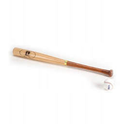 Kij Baseballowy Drewniany Bukowy Z Piłką Zestaw