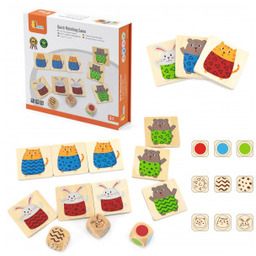 Gra Viga Drewniana Układanka w Szybkie Dopasowanie 27