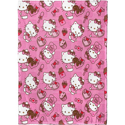 Northwest Hello Kitty jedwabny koc narzuta, 127 cm