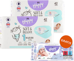Zestaw Bella Baby Happy, pieluchy, rozmiar 1 Newborn,