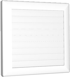 Kratka wentylacyjna zamykana 100 biała 170x170mm AirRoxy 1294