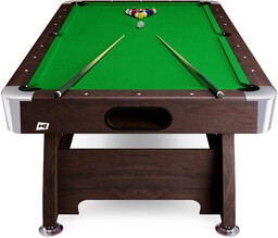 Stół bilardowy spływowy Vip Extra 9 ft brązowy/zielony