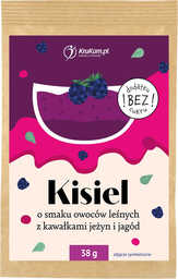 Kisiel o smaku owoców leśnych z kawałkami jeżyn