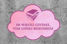 Naklejka na podłogę chmurka: Im więcej czytasz tym