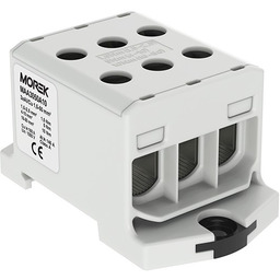 Złączka szynowa 1,5-50mm2 szara 6otwor AL/CU 1000V TH35