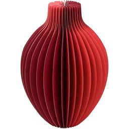 Talking Tables Czerwony wazon papierowy o strukturze plastra