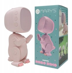 Budzik Robo Dino Różowy