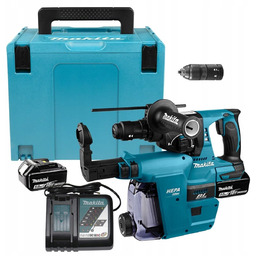 Makita DHR243RTJW młotowiertarka akumulatorowa Sds+ 2x5Ah +odsysacz DX07