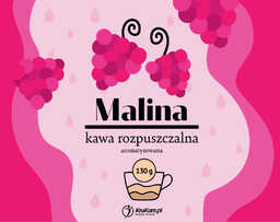 Kawa rozpuszczalna Malinowa 130g