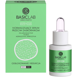 BASICLAB Esteticus Normalizujące serum przeciw zaskórnikom z 5%