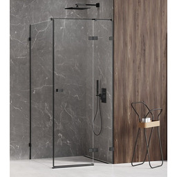 New Trendy Avexa Black kabina prostokątna 80x120x200 cm