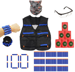 Zestaw Kamizelka do Nerf + 100 strzałek +