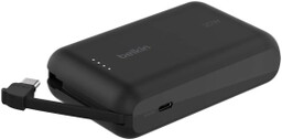 Belkin BPB021HQBK 10000mAh, 20W, Wbudowany kabel USB-C, Czarny