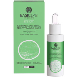 BASICLAB Esteticus Normalizujące serum przeciw zaskórnikom z 5%