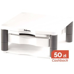 Fellowes Podstawa pod monitor szufladą i copyholderem szara
