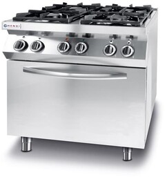 KUCHNIA GAZOWA 4-PALNIKOWA KITCHEN LINE Z PIEKARNIKIEM ELEKTRYCZNYM