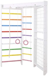 drabinka gimnastyczna narożna Dream biało-kolorowy