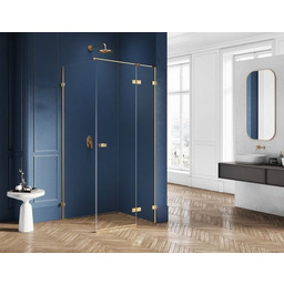 New Trendy Avexa Gold kabina prostokątna 100x80x200 cm