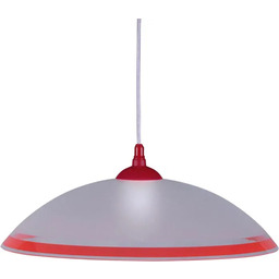 Lumes Biało-czerwona kuchenna lampa wisząca - S563-Toba
