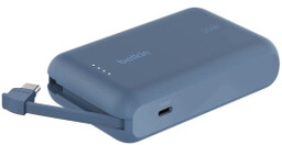 Belkin BPB021HQBL 10000mAh, 20W, Wbudowany kabel USB-C, Niebieski