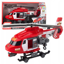 Helikopter Ratunkowy Hak Nosze Światła Dźwięki Czerwony 1:16