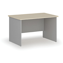 Biurko PRIMO GRAY, 120x80 cm, szary/brzoza
