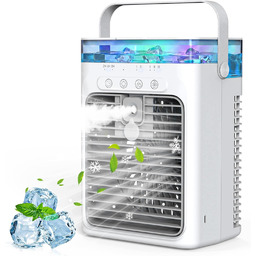 Mobilny Klimatyzator Wentylator Chłodzony Wodą 4w1 Mobilny Usb