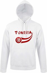 Supportershop Męska tunika z kapturem, biała, XL
