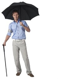 Parasol męski z funkcją laski
