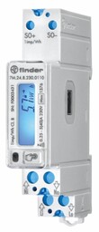 Jednofazowy, dwukierunkowy licznik energii Finder 7M.24.8.230.0110 z podświetlanym