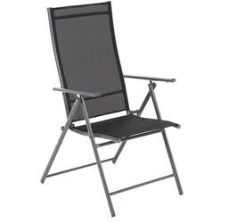 Krzesło ogrodowe metalowe Casablanca Grey / Black