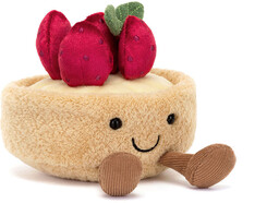 MASKOTKA JELLYCAT - UŚMIECHNIĘTE CIASTKO - Tarta truskawkowa