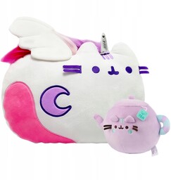 Pusheen jednorożec ze skrzydełkami, poduszka i gniotek czajniczek