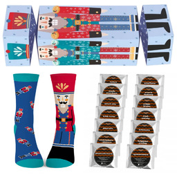 Gotowy zestaw prezentowy HOLIDAY WONDERLAND cracker kawa mix