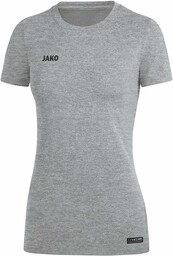 JAKO Damska koszulka premium Basics, jasnoszary cętkowany, 42