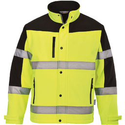 S429 Ostrzegawczy Softshell (3L), kurtka wodoodporna M