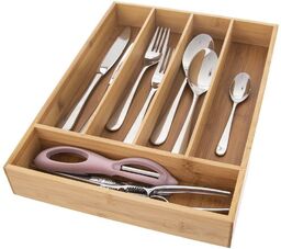 Wkład na sztućce do szuflady bambusowy 35x26 cm
