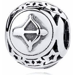 Rodowany srebrny charms do pandora znak zodiaku strzelec