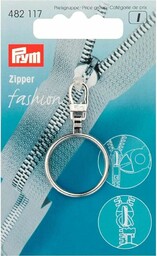 Prym Modny Suwak Zamek Blyskawiczny Z Pierscieniem, Srebrna