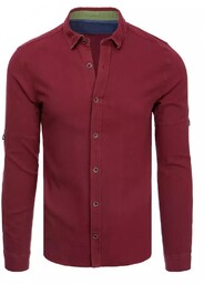 Koszula męska bordowa Dstreet DX2252-XXL
